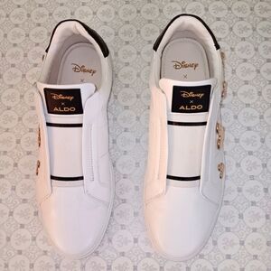 Disney X Aldo Men's White and Black Sneakers